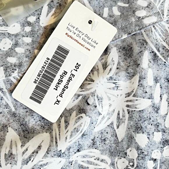 NWT RipSkirt Hawaii Wrap Skirt Eden Sand Gray Floral Length 2 Women's XL - Picture 5 of 9